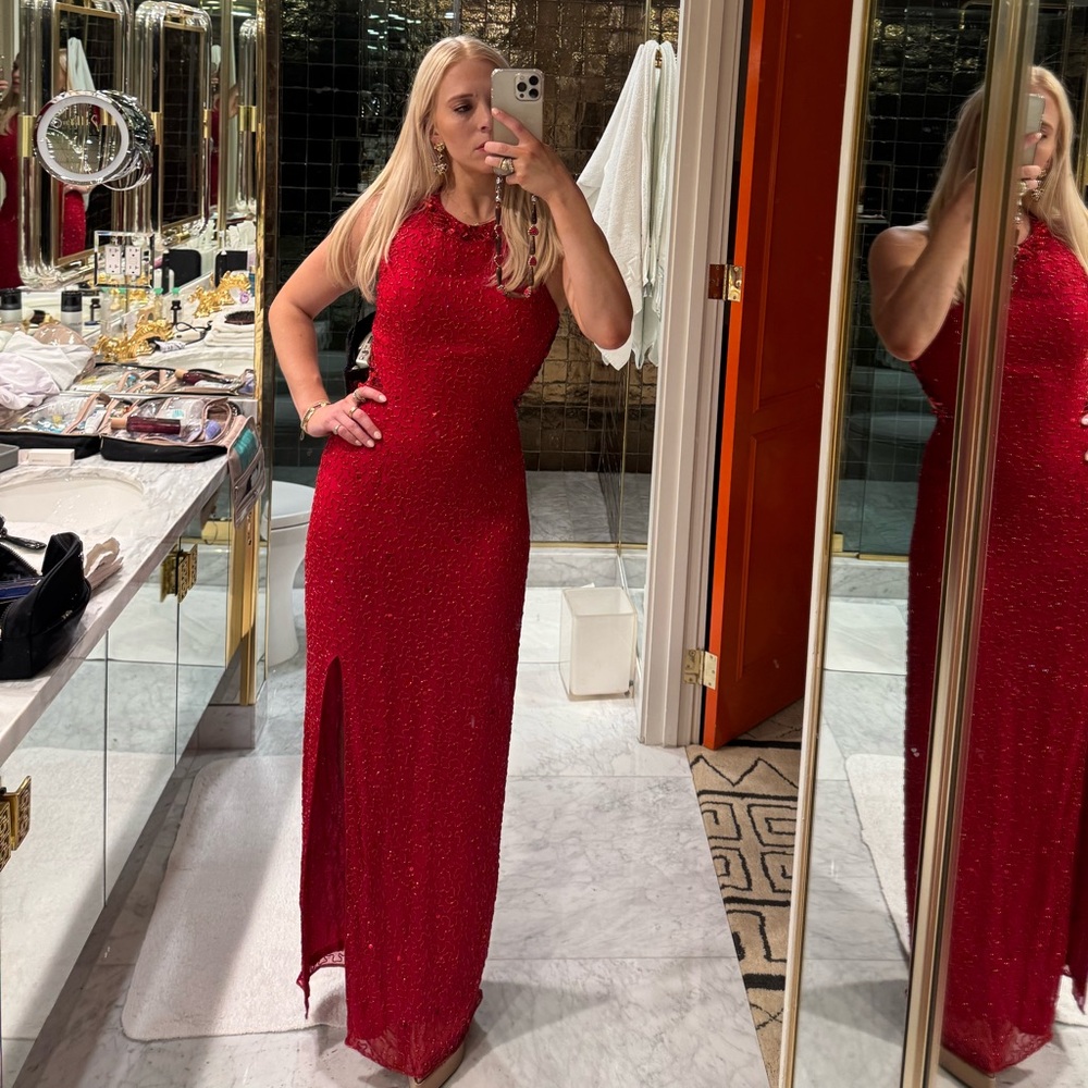 gorgeous vintage Caché gown